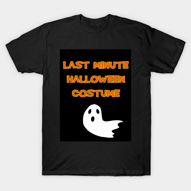 Last Minute Halloween Costume-Ghost T-Shirt by Cheezy Studios
